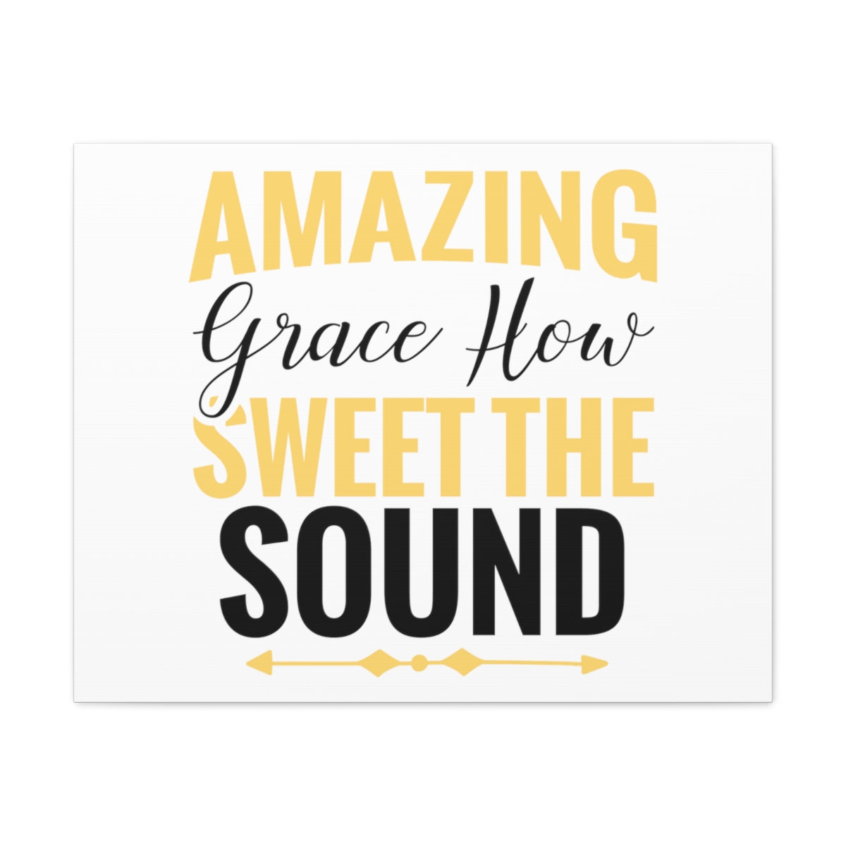 Scripture Walls Grace How Sweet 1 Corinthians 15:10 Christian Wall Art Print Ready to Hang Unframed-Express Your Love Gifts