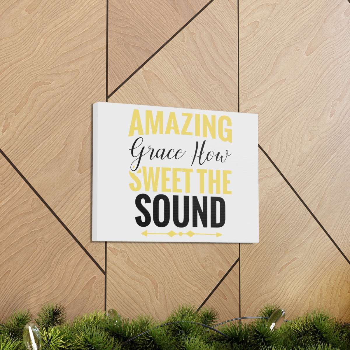 Scripture Walls Grace How Sweet 1 Corinthians 15:10 Christian Wall Art Print Ready to Hang Unframed-Express Your Love Gifts