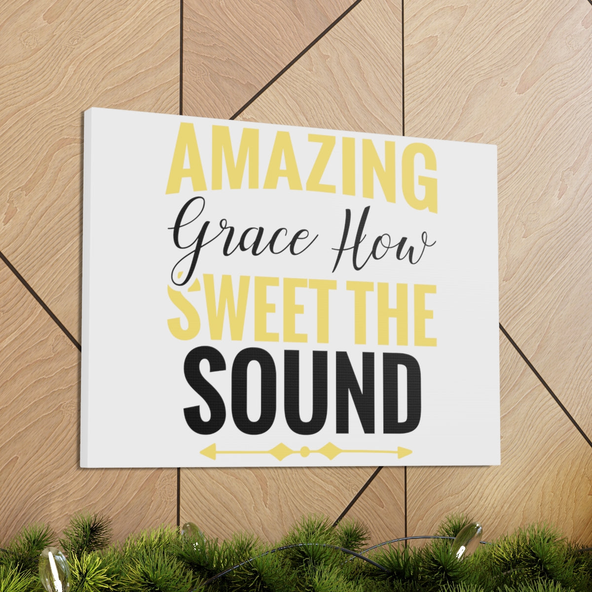 Scripture Walls Grace How Sweet 1 Corinthians 15:10 Christian Wall Art Print Ready to Hang Unframed-Express Your Love Gifts