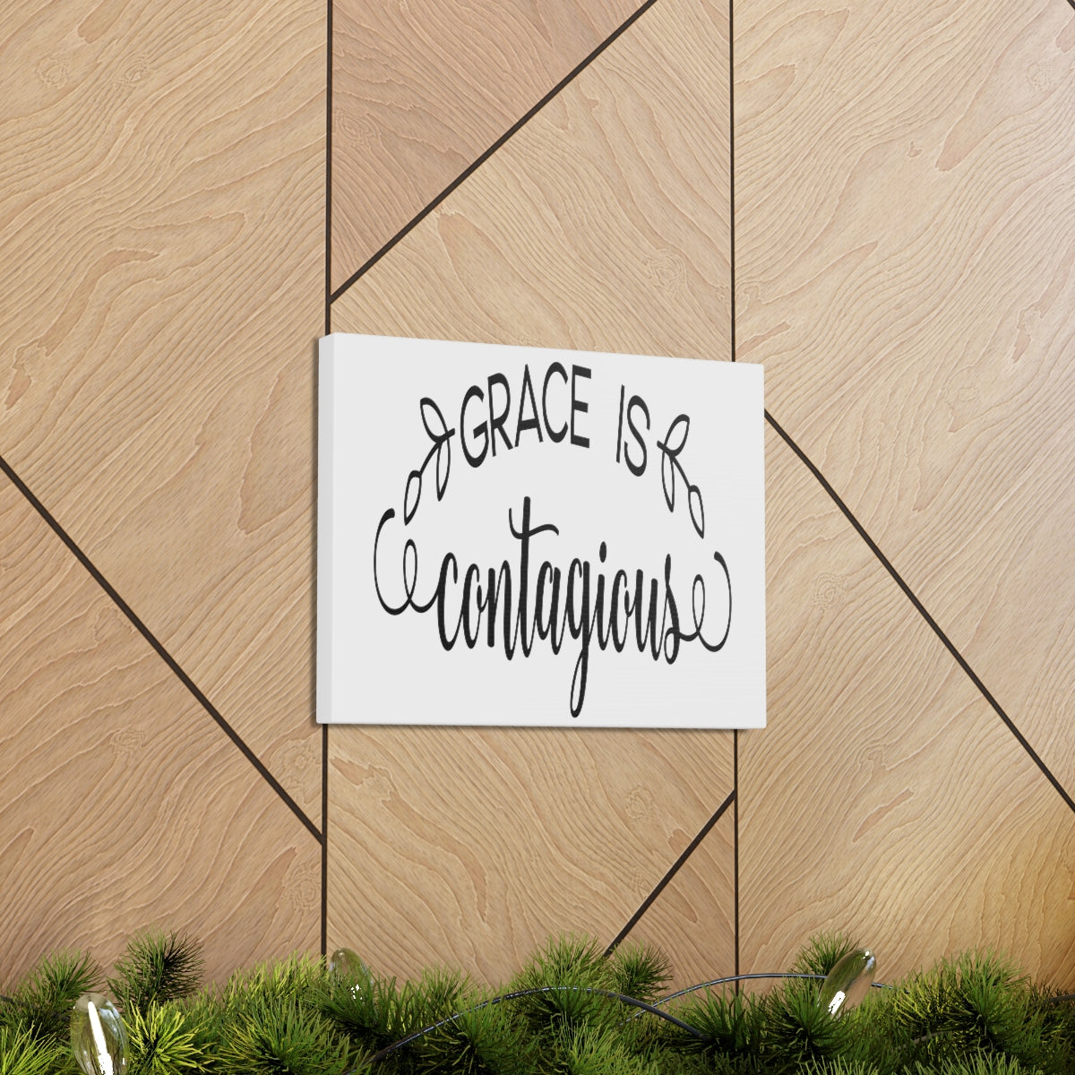 Scripture Walls Grace Is Contagious 2 Corinthians 12:8-9 Christian Wall Art Print Ready to Hang Unframed-Express Your Love Gifts