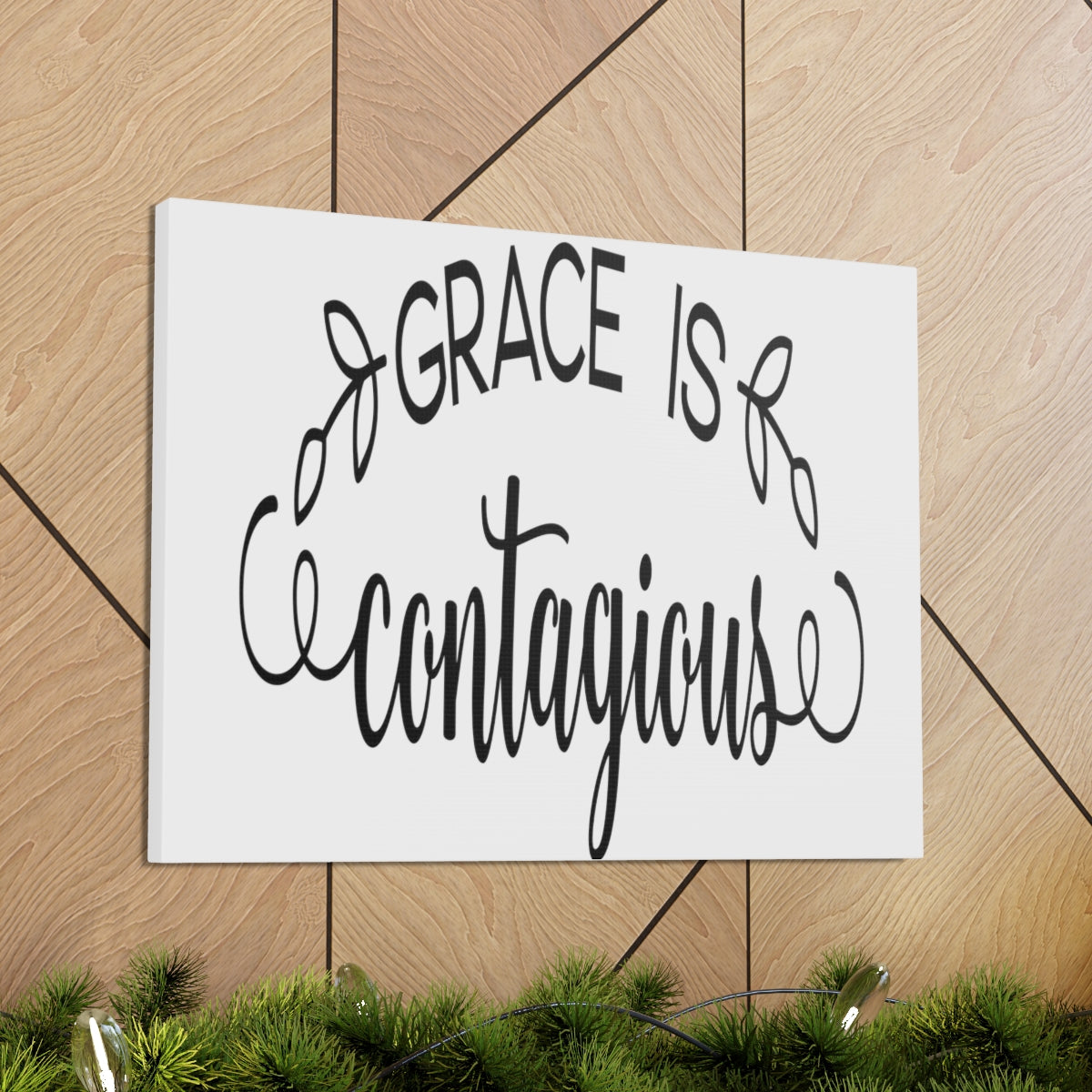 Scripture Walls Grace Is Contagious 2 Corinthians 12:8-9 Christian Wall Art Print Ready to Hang Unframed-Express Your Love Gifts