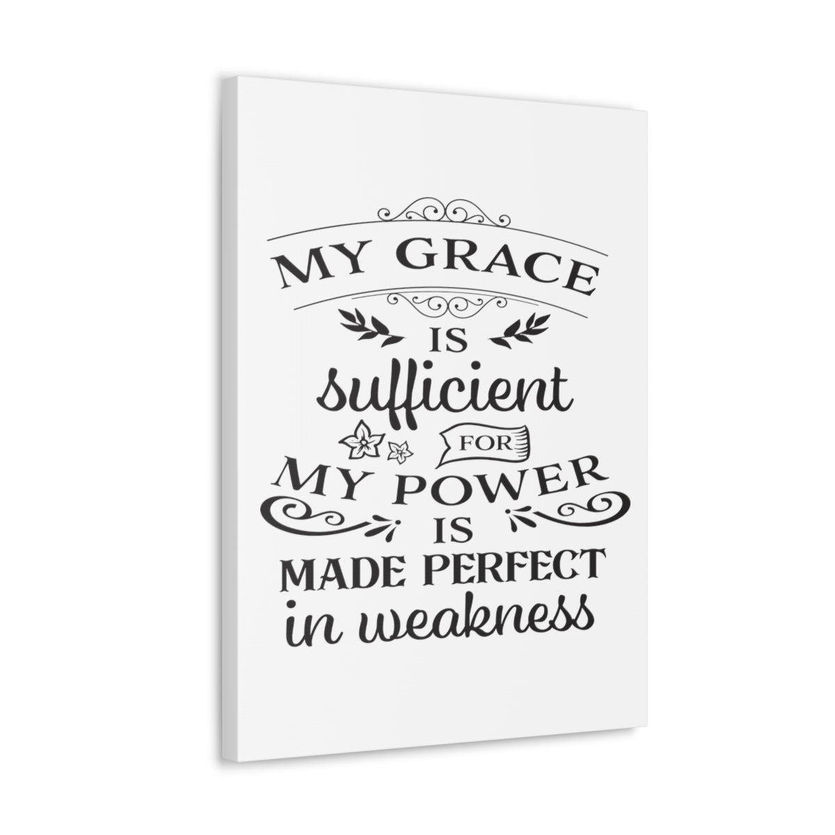 Scripture Walls Grace Is Sufficient 2 Corinthians 12:9 Christian Wall Art Print Ready to Hang Unframed-Express Your Love Gifts