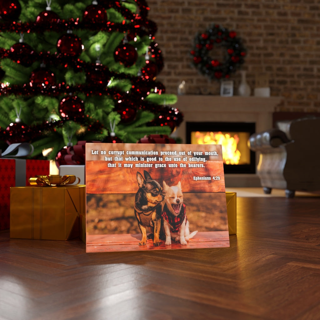 Scripture Walls Grace Unto The HeArers Ephesians 4:29 Bible Verse Canvas Christian Wall Art Ready to Hang Unframed-Express Your Love Gifts