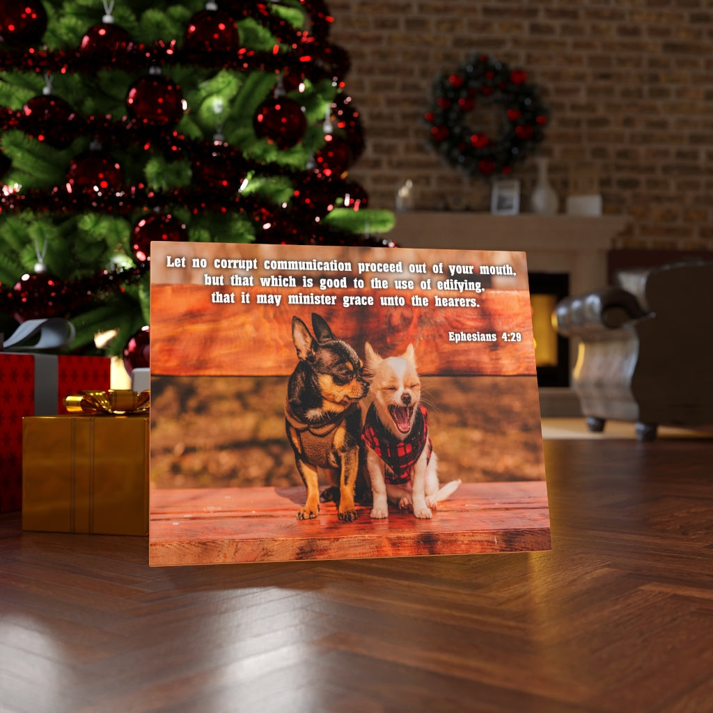 Scripture Walls Grace Unto The HeArers Ephesians 4:29 Bible Verse Canvas Christian Wall Art Ready to Hang Unframed-Express Your Love Gifts