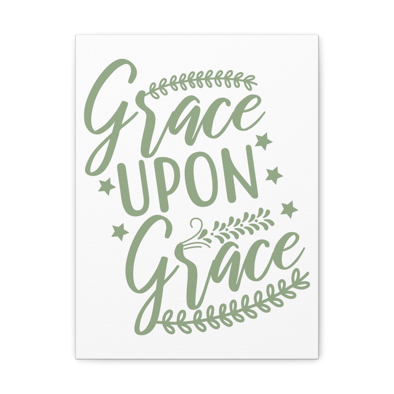 Scripture Walls Grace Upon Grace Ephesians 2:8 Christian Wall Art Print Ready to Hang Unframed-Express Your Love Gifts