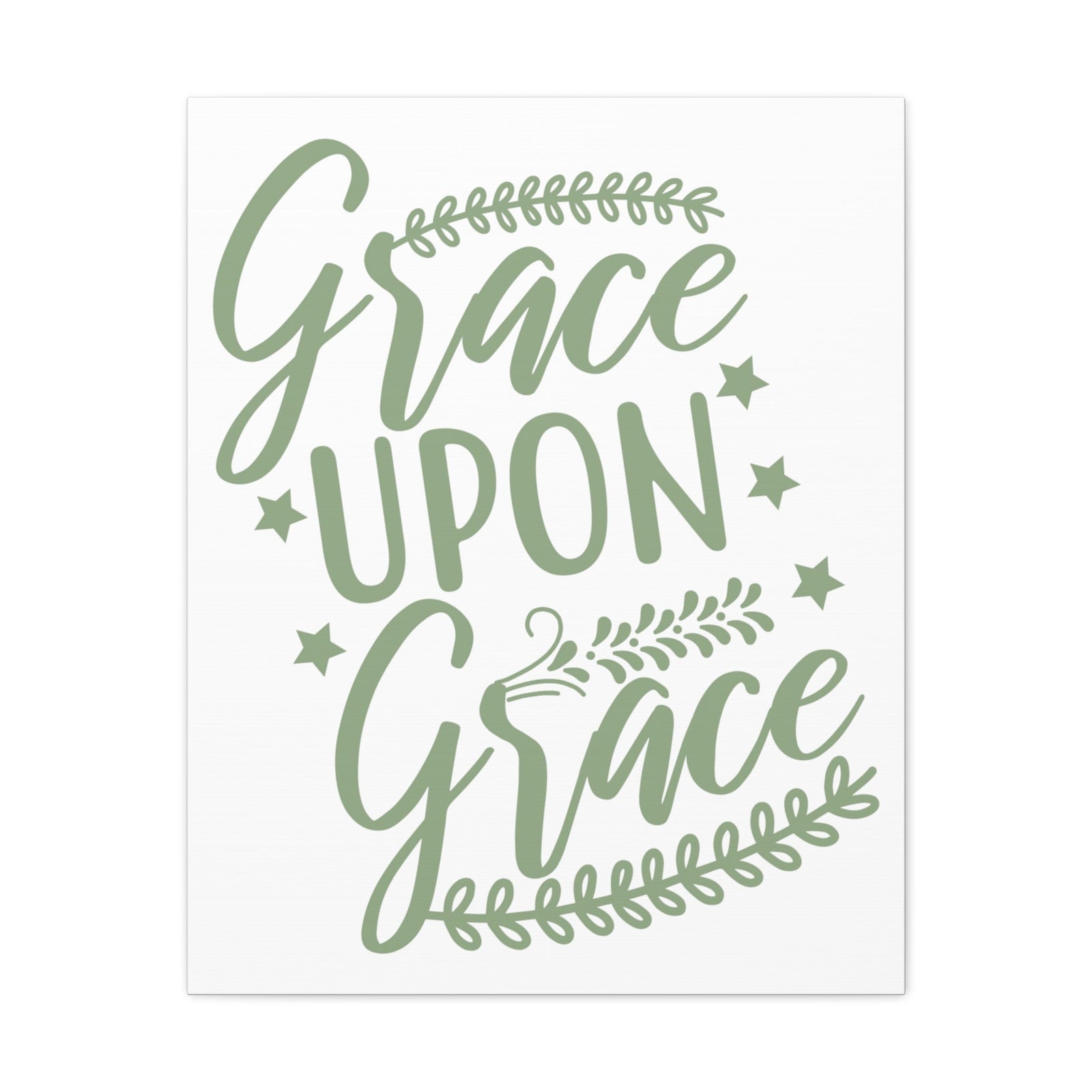 Scripture Walls Grace Upon Grace Ephesians 2:8 Christian Wall Art Print Ready to Hang Unframed-Express Your Love Gifts