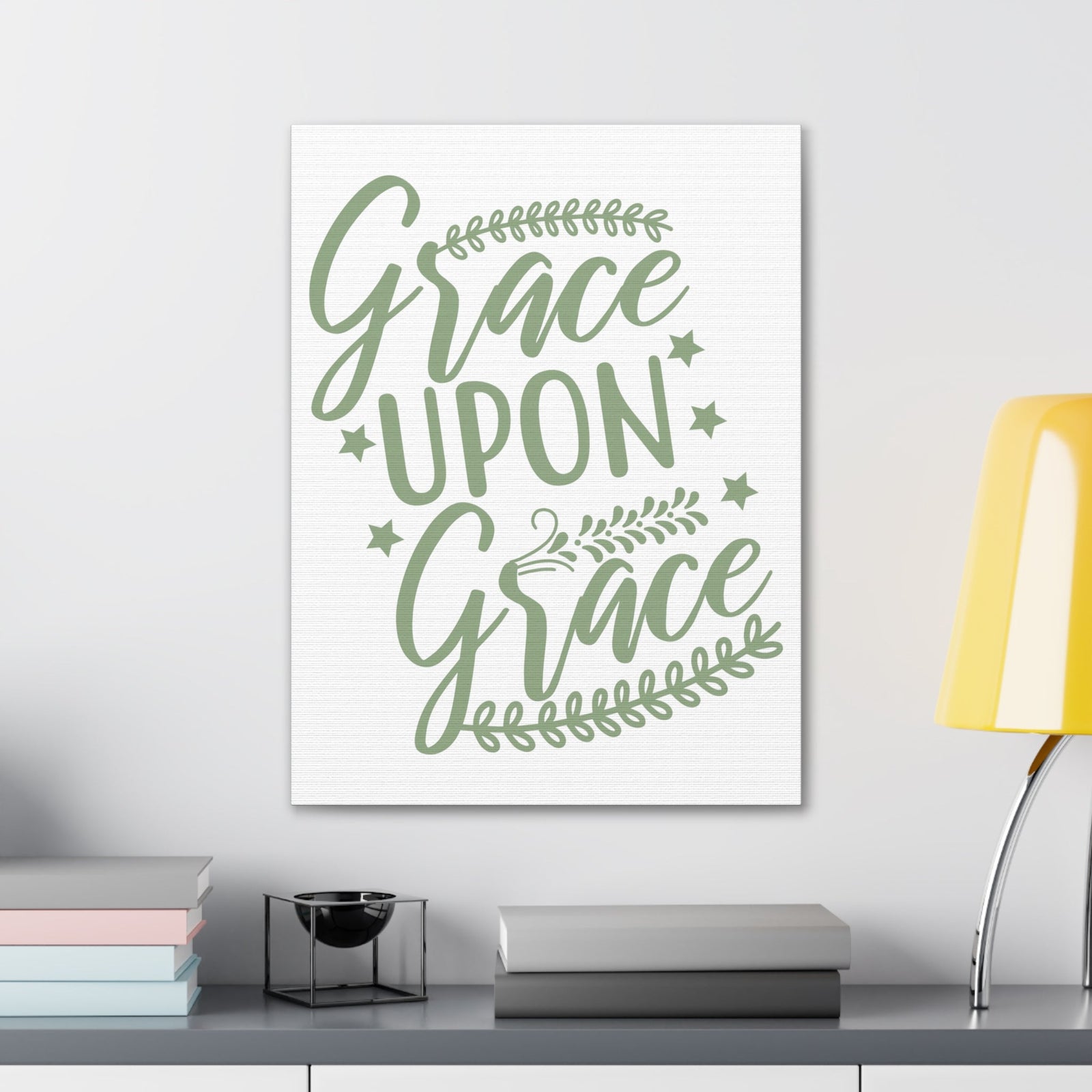 Scripture Walls Grace Upon Grace Ephesians 2:8 Christian Wall Art Print Ready to Hang Unframed-Express Your Love Gifts