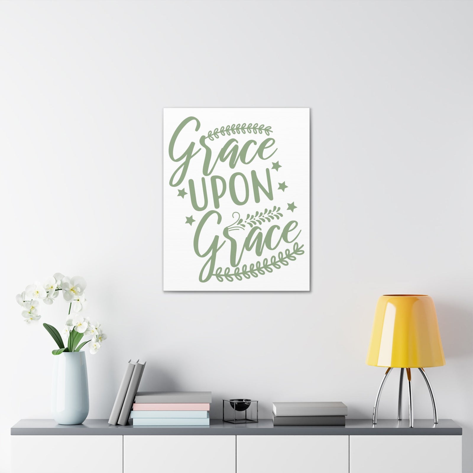Scripture Walls Grace Upon Grace Ephesians 2:8 Christian Wall Art Print Ready to Hang Unframed-Express Your Love Gifts