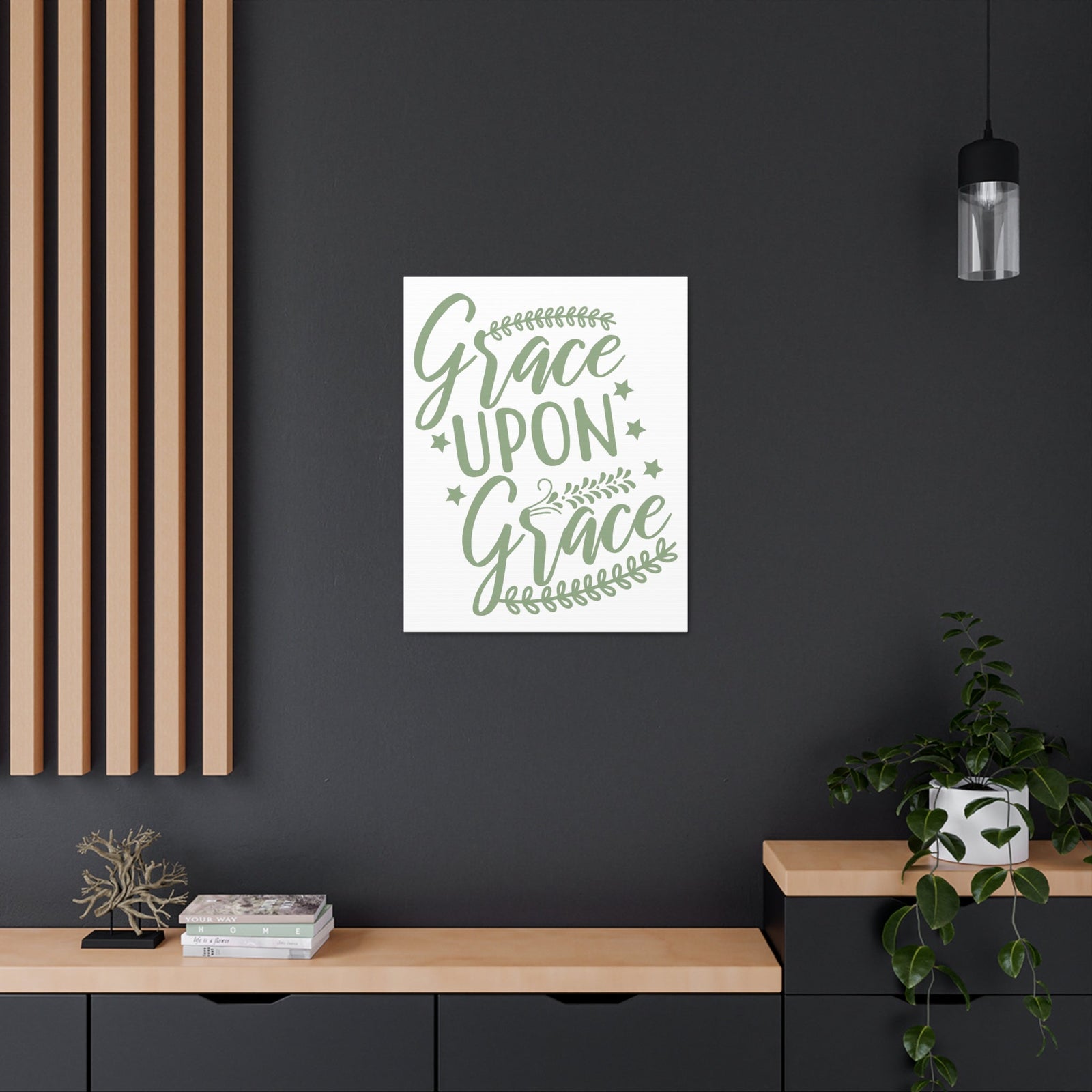 Scripture Walls Grace Upon Grace Ephesians 2:8 Christian Wall Art Print Ready to Hang Unframed-Express Your Love Gifts