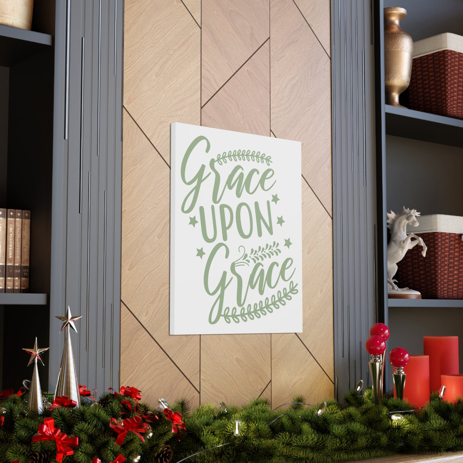 Scripture Walls Grace Upon Grace Ephesians 2:8 Christian Wall Art Print Ready to Hang Unframed-Express Your Love Gifts