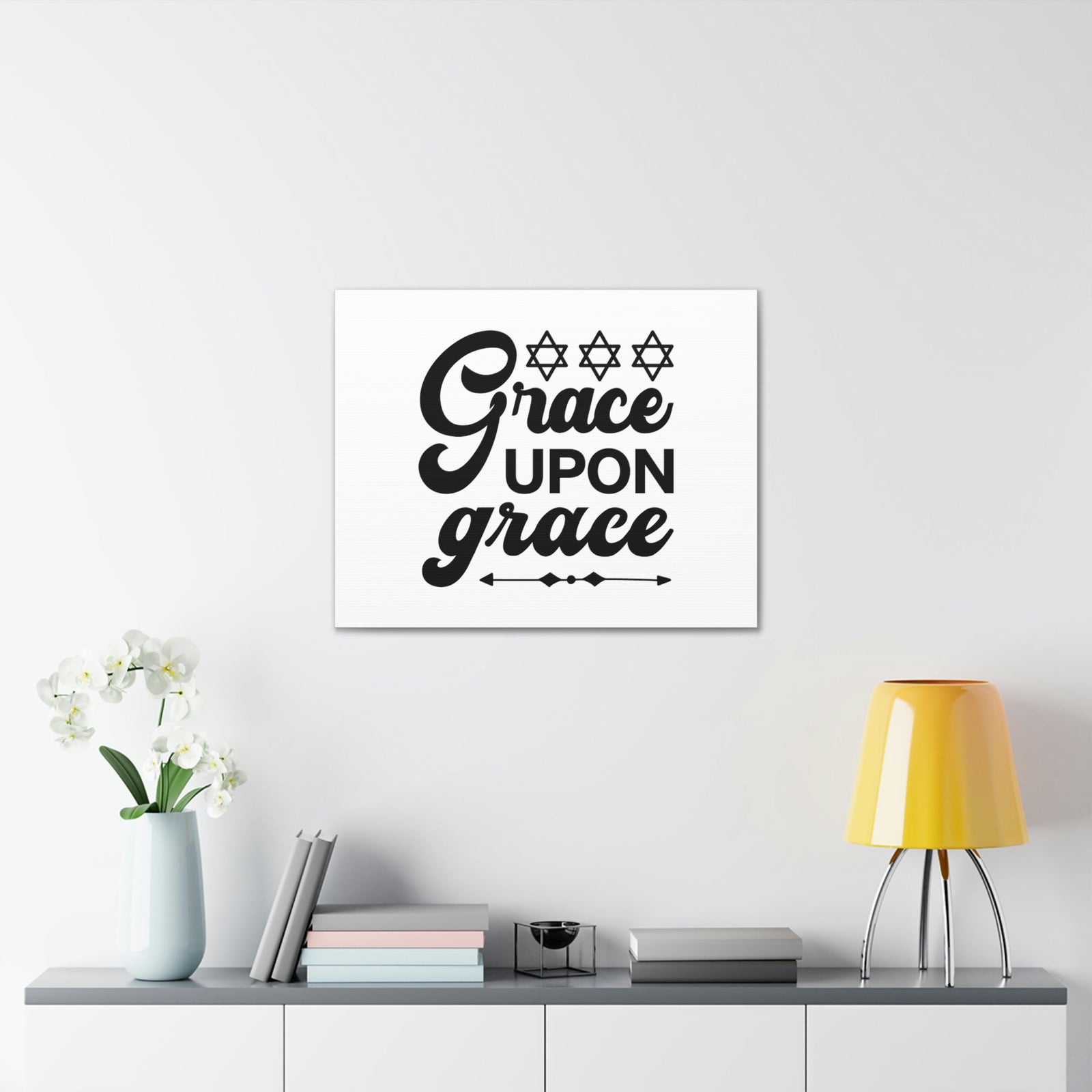 Scripture Walls Grace Upon Grace Hebrews 4:16 Christian Wall Art Bible Verse Print Ready to Hang Unframed-Express Your Love Gifts