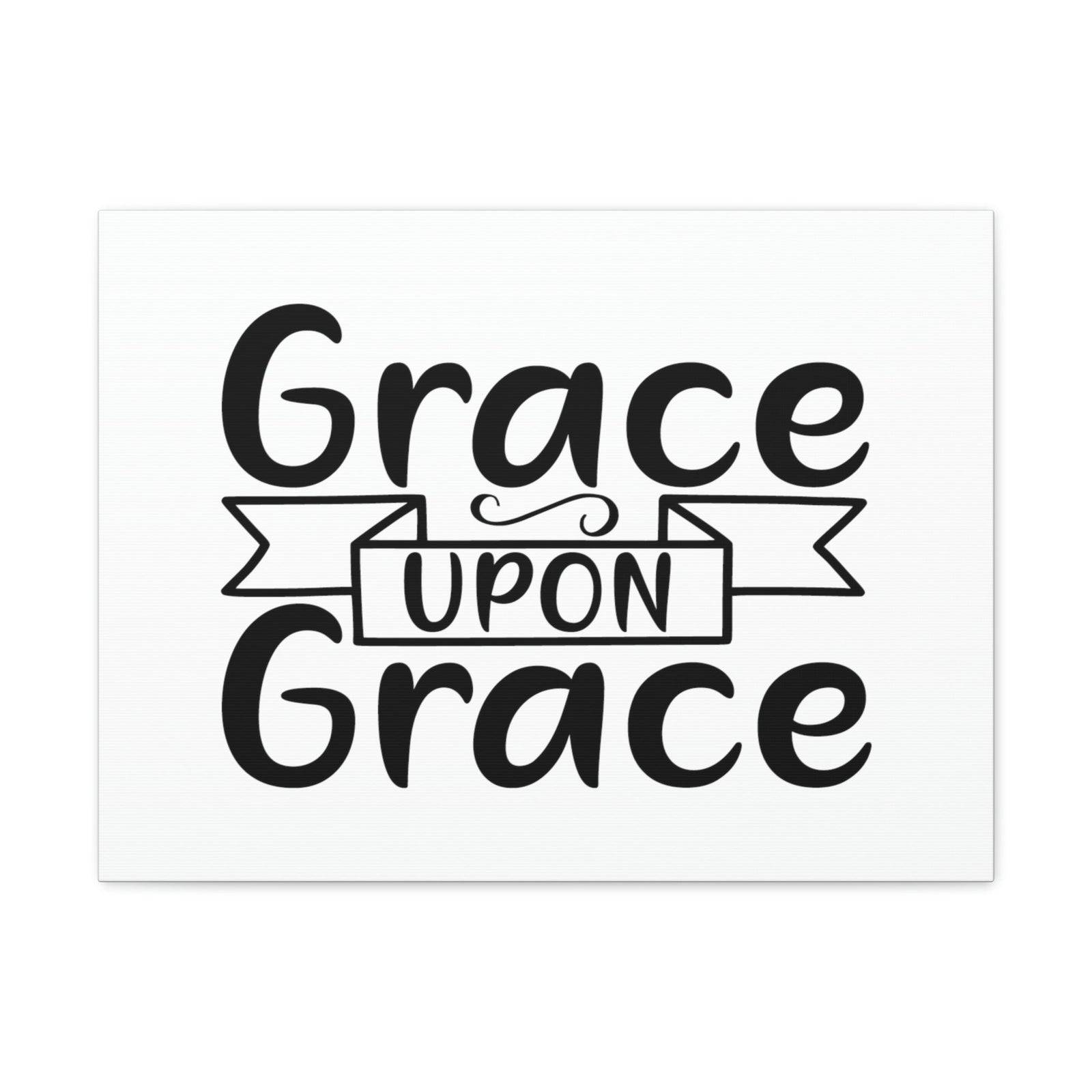 Scripture Walls Grace Upon Grace John 1:16 Christian Wall Art Bible Verse Print Ready to Hang Unframed-Express Your Love Gifts