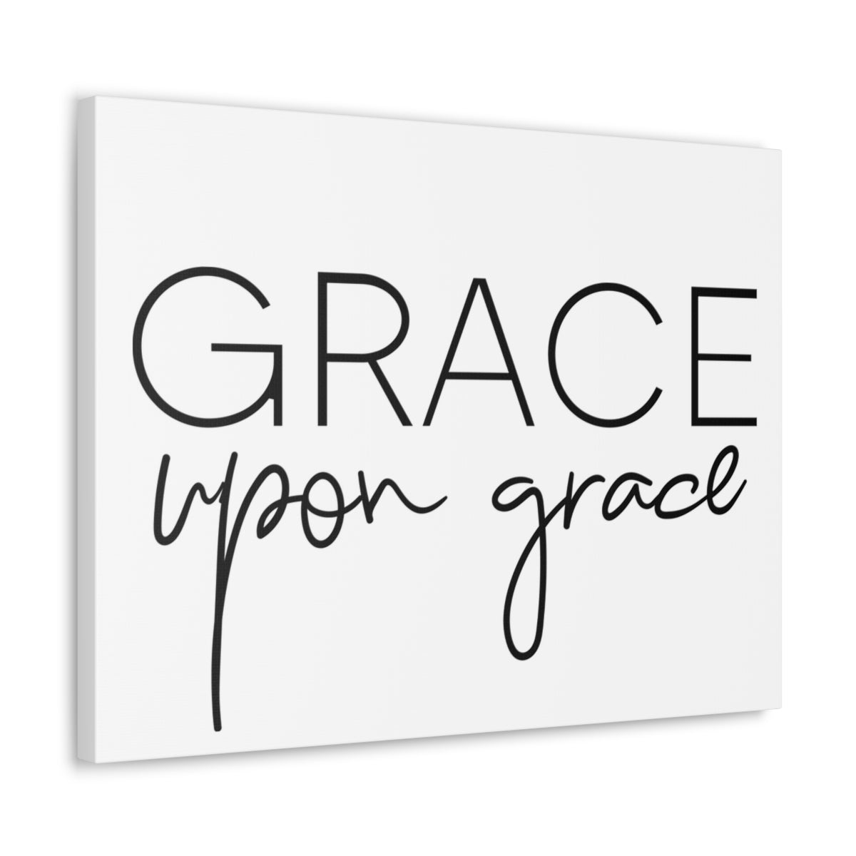 Scripture Walls Grace Upon Grace John 1:16 Christian Wall Art Print Ready to Hang Unframed-Express Your Love Gifts