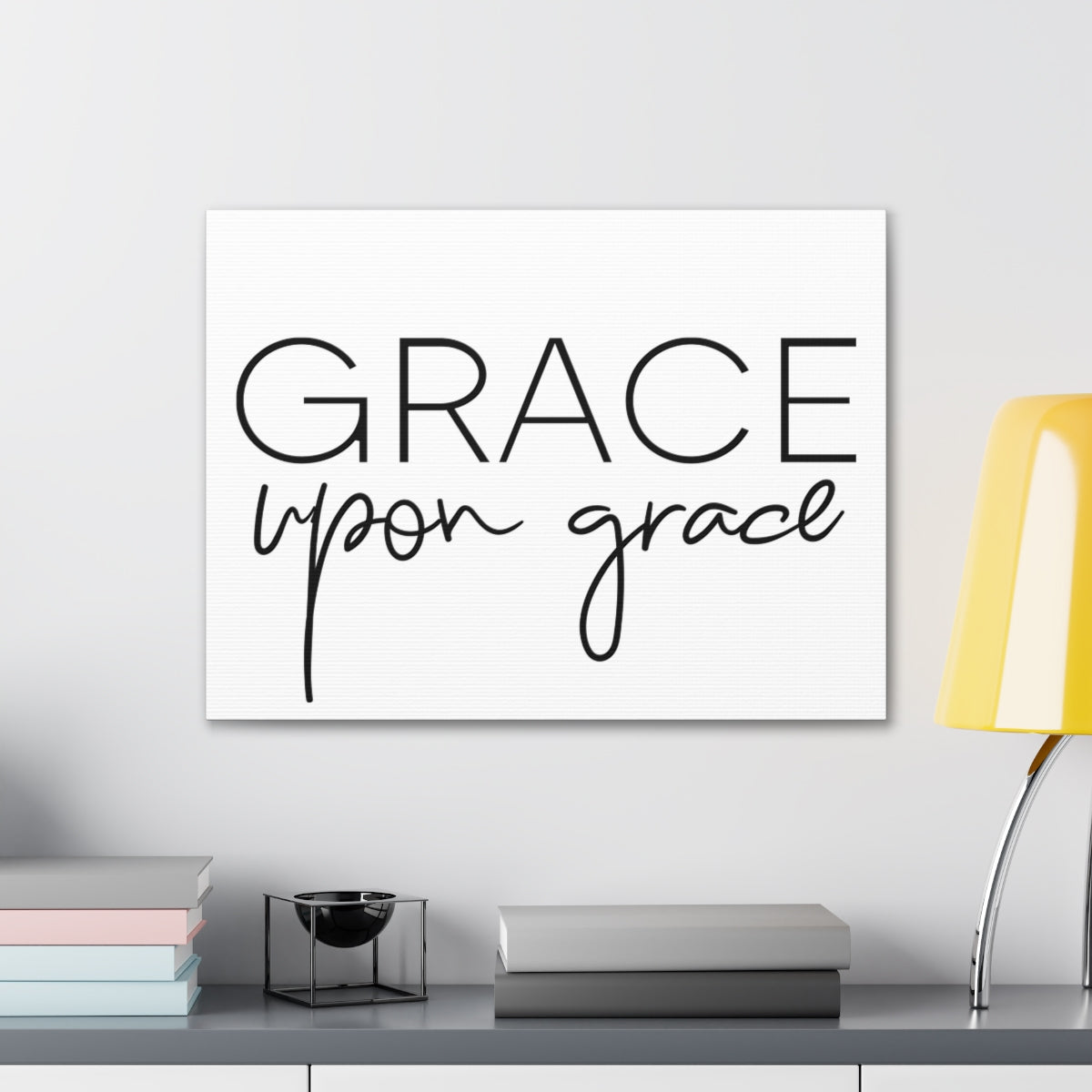 Scripture Walls Grace Upon Grace John 1:16 Christian Wall Art Print Ready to Hang Unframed-Express Your Love Gifts