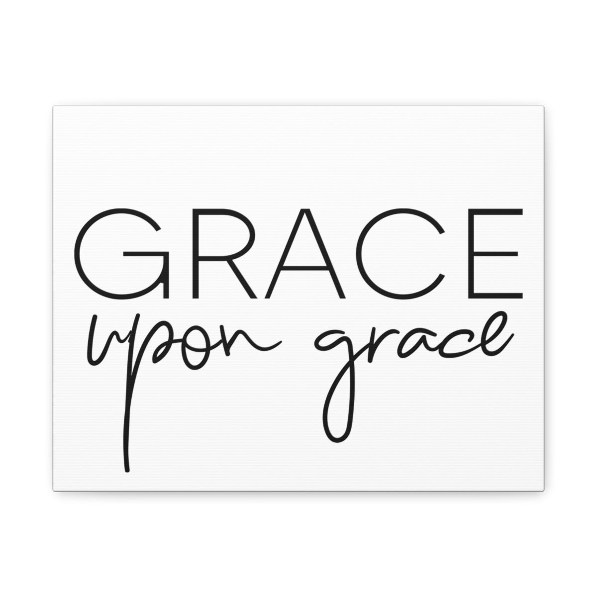 Scripture Walls Grace Upon Grace John 1:16 Christian Wall Art Print Ready to Hang Unframed-Express Your Love Gifts