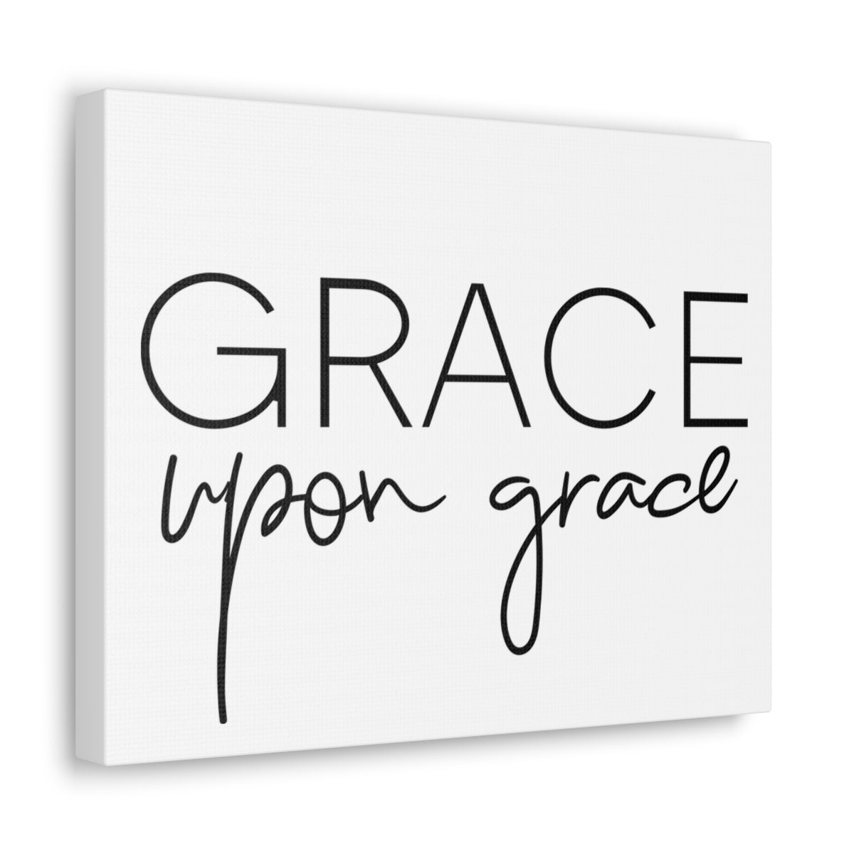 Scripture Walls Grace Upon Grace John 1:16 Christian Wall Art Print Ready to Hang Unframed-Express Your Love Gifts