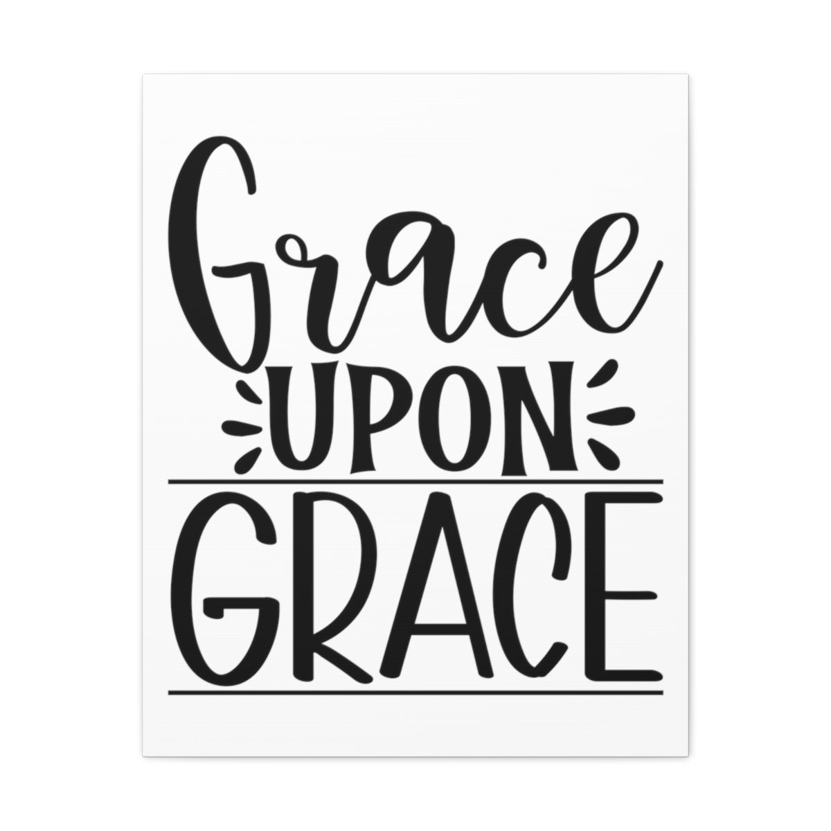 Scripture Walls Grace Upon Grace Romans 5:15 Christian Wall Art Print Ready to Hang Unframed-Express Your Love Gifts