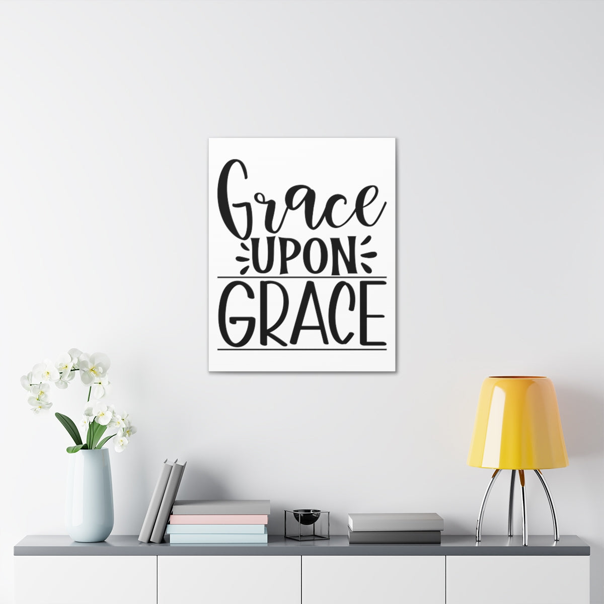 Scripture Walls Grace Upon Grace Romans 5:15 Christian Wall Art Print Ready to Hang Unframed-Express Your Love Gifts