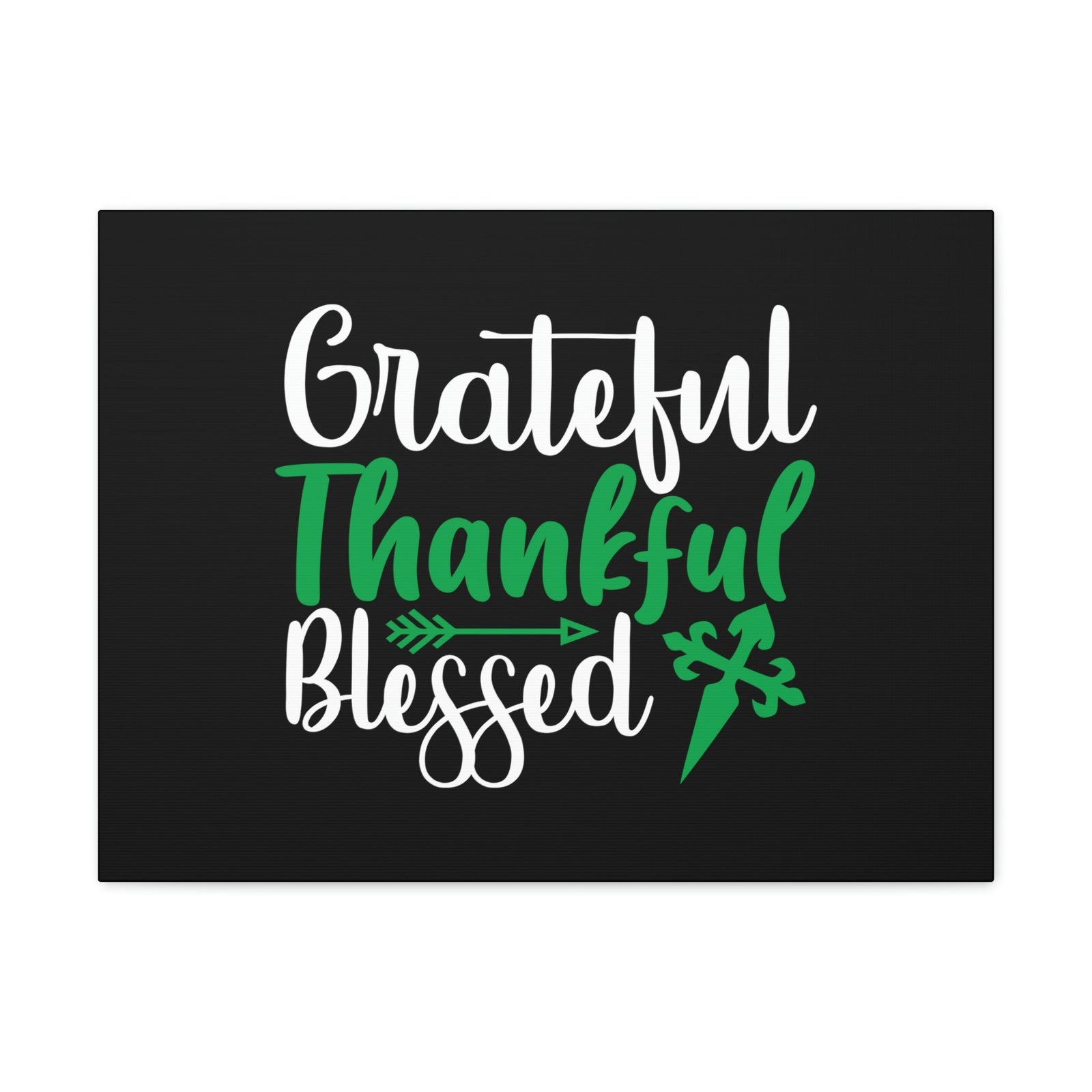 Scripture Walls Grateful, Thankful, Blessed Psalm 106:1 Christian Wall Art Bible Verse Print Ready to Hang Unframed-Express Your Love Gifts