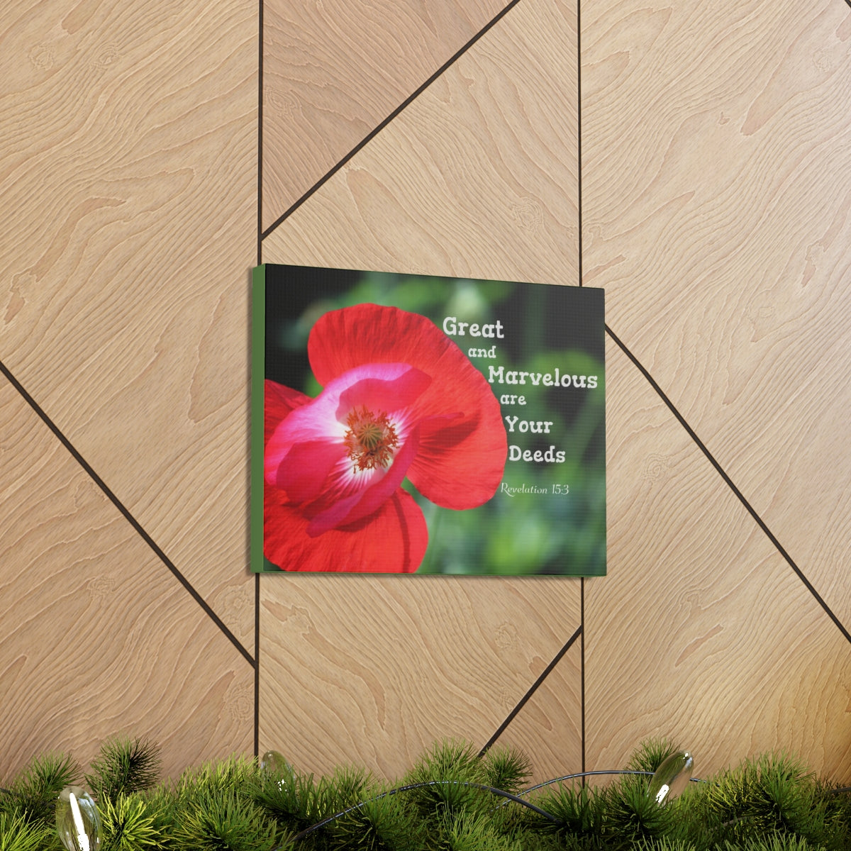 Scripture Walls Great And Marvelous Revelation 15:3 Bible Verse Canvas Christian Wall Art Bible Verse Print Ready To Hang Unframed-Express Your Love Gifts