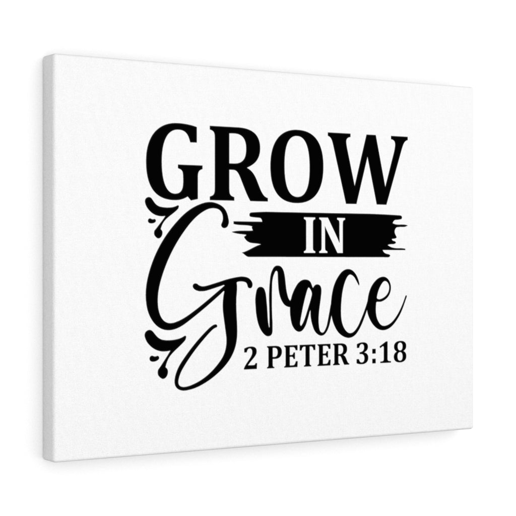 Scripture Walls Grow In Grace 2 Peter 3:18 Bible Verse Canvas Christian Wall Art Ready to Hang Unframed-Express Your Love Gifts