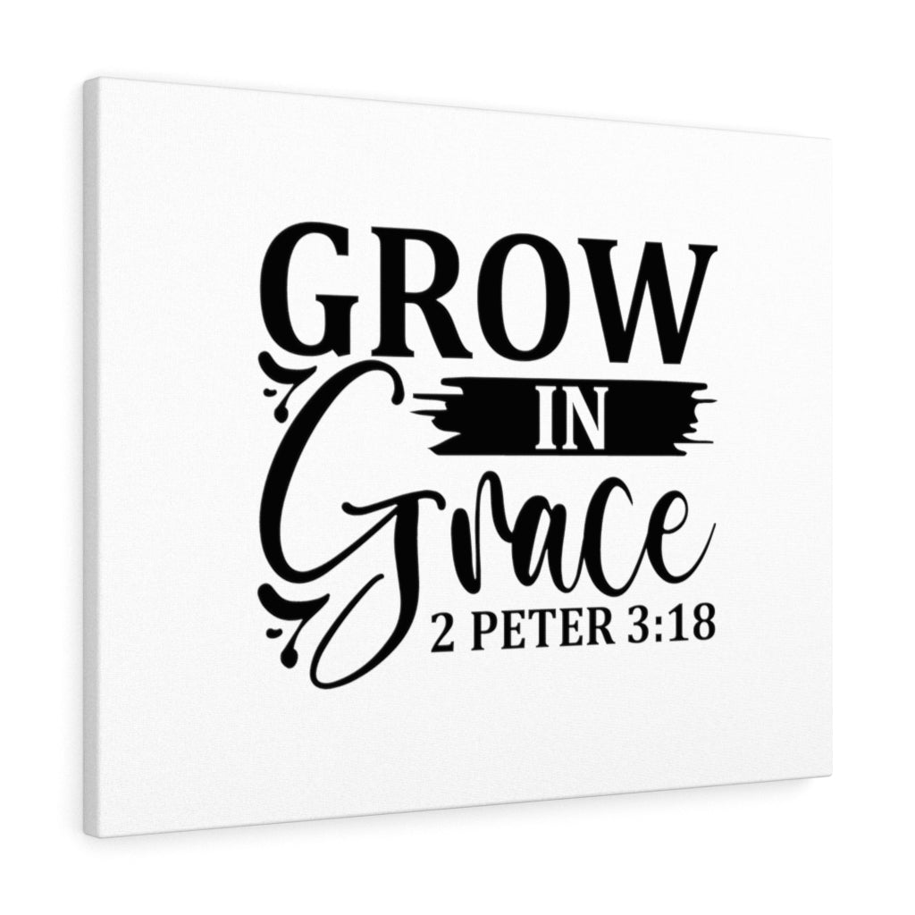 Scripture Walls Grow In Grace 2 Peter 3:18 Bible Verse Canvas Christian Wall Art Ready to Hang Unframed-Express Your Love Gifts