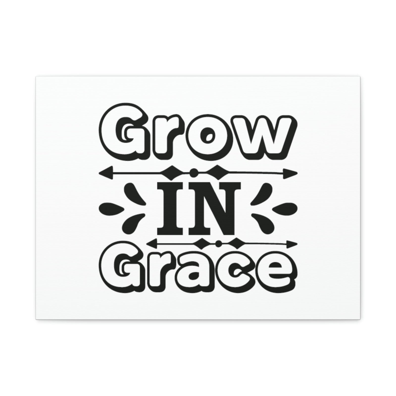Scripture Walls Grow In Grace 2 Peter 3:18 Bordered Christian Wall Art Bible Verse Print Ready to Hang Unframed-Express Your Love Gifts