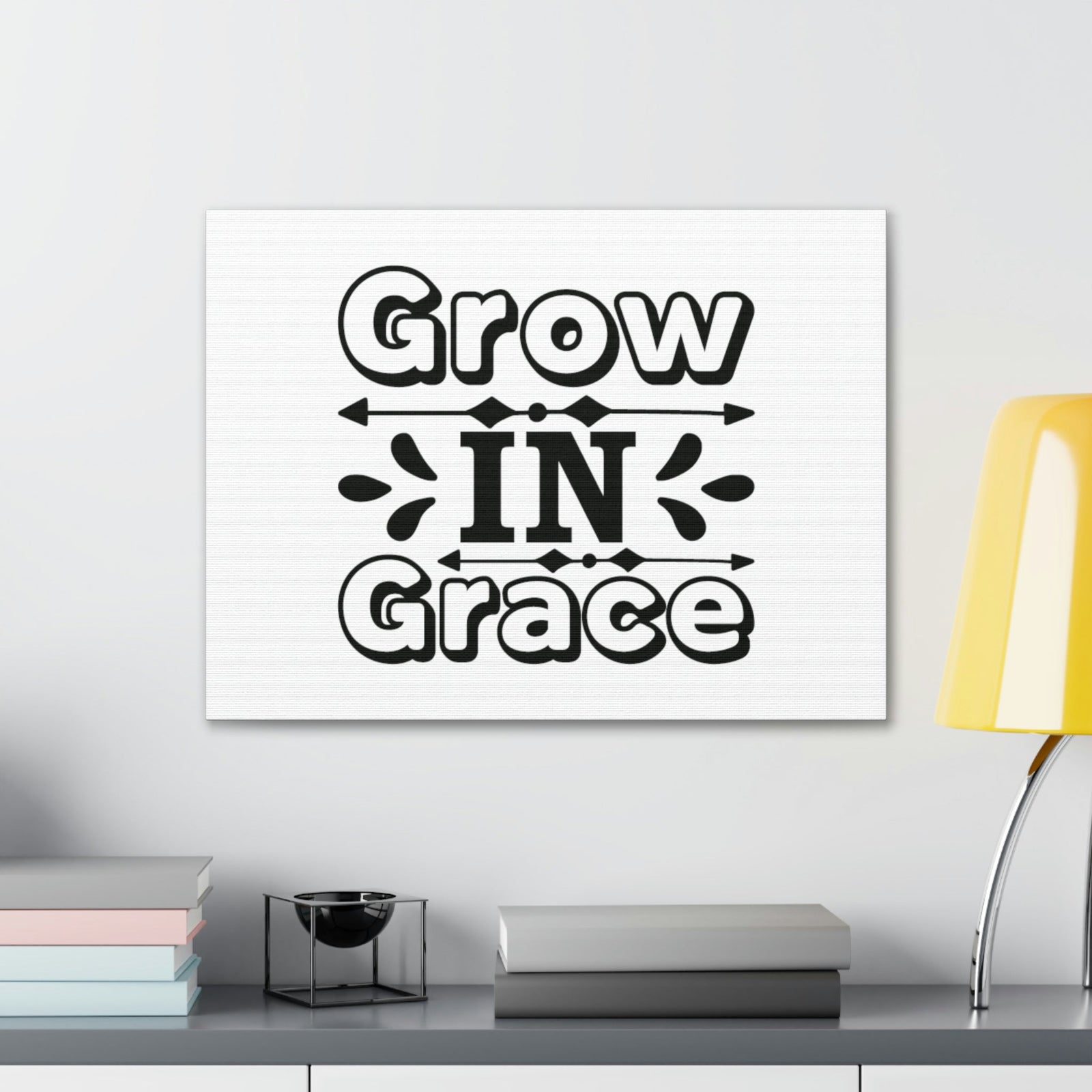 Scripture Walls Grow In Grace 2 Peter 3:18 Bordered Christian Wall Art Bible Verse Print Ready to Hang Unframed-Express Your Love Gifts