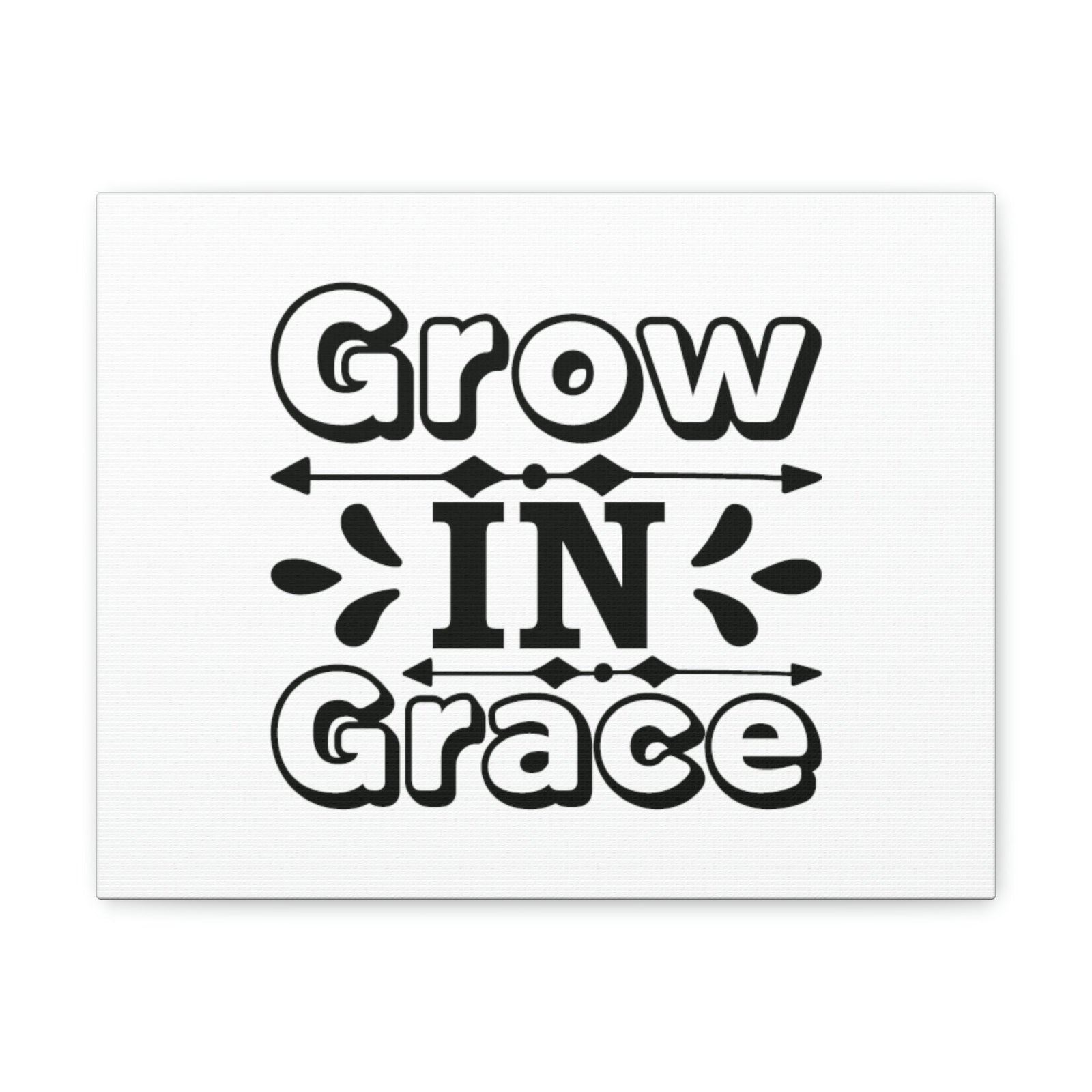 Scripture Walls Grow In Grace 2 Peter 3:18 Bordered Christian Wall Art Bible Verse Print Ready to Hang Unframed-Express Your Love Gifts