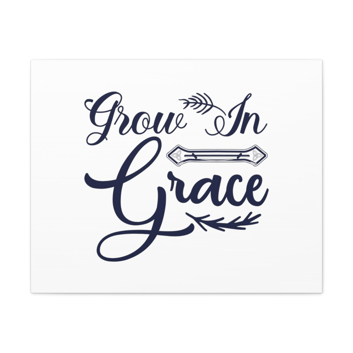 Scripture Walls Grow In Grace 2 Peter 3:18 Cursive Christian Wall Art Bible Verse Print Ready to Hang Unframed-Express Your Love Gifts