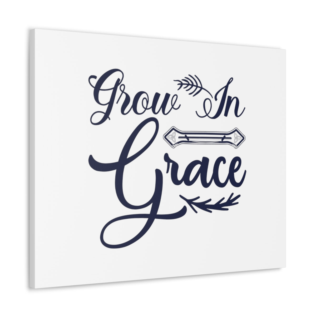 Scripture Walls Grow In Grace 2 Peter 3:18 Cursive Christian Wall Art Bible Verse Print Ready to Hang Unframed-Express Your Love Gifts