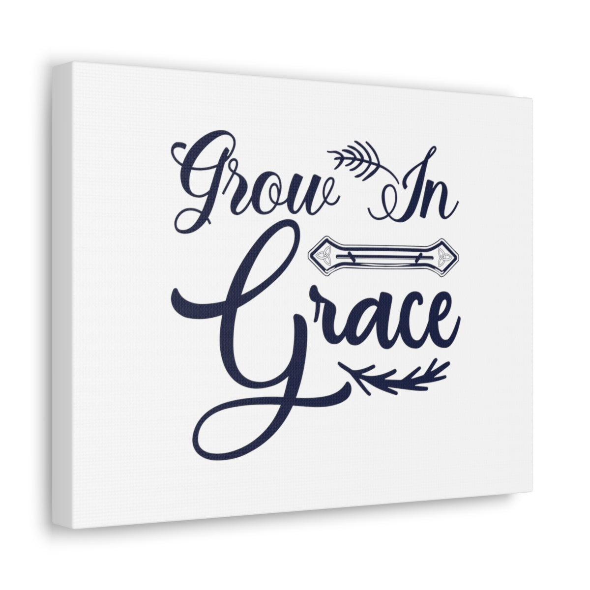 Scripture Walls Grow In Grace 2 Peter 3:18 Cursive Christian Wall Art Bible Verse Print Ready to Hang Unframed-Express Your Love Gifts