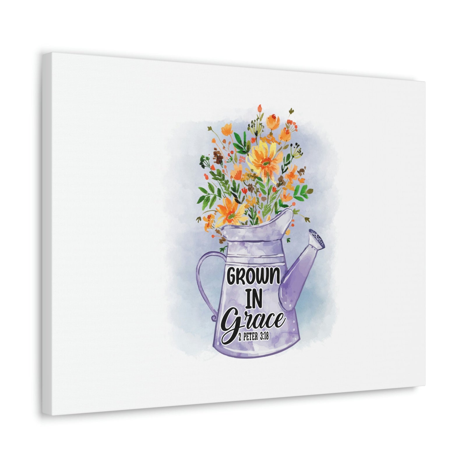 Scripture Walls Grow In Grace 2 Peter 3:18 Flower Christian Wall Art Bible Verse Print Ready to Hang Unframed-Express Your Love Gifts