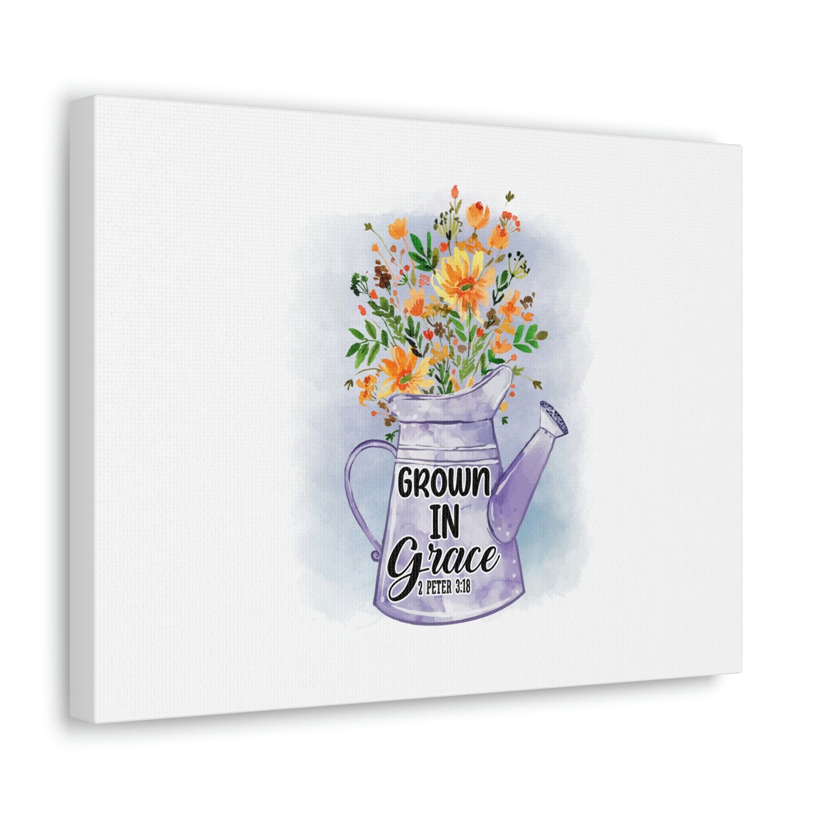 Scripture Walls Grow In Grace 2 Peter 3:18 Flower Christian Wall Art Bible Verse Print Ready to Hang Unframed-Express Your Love Gifts