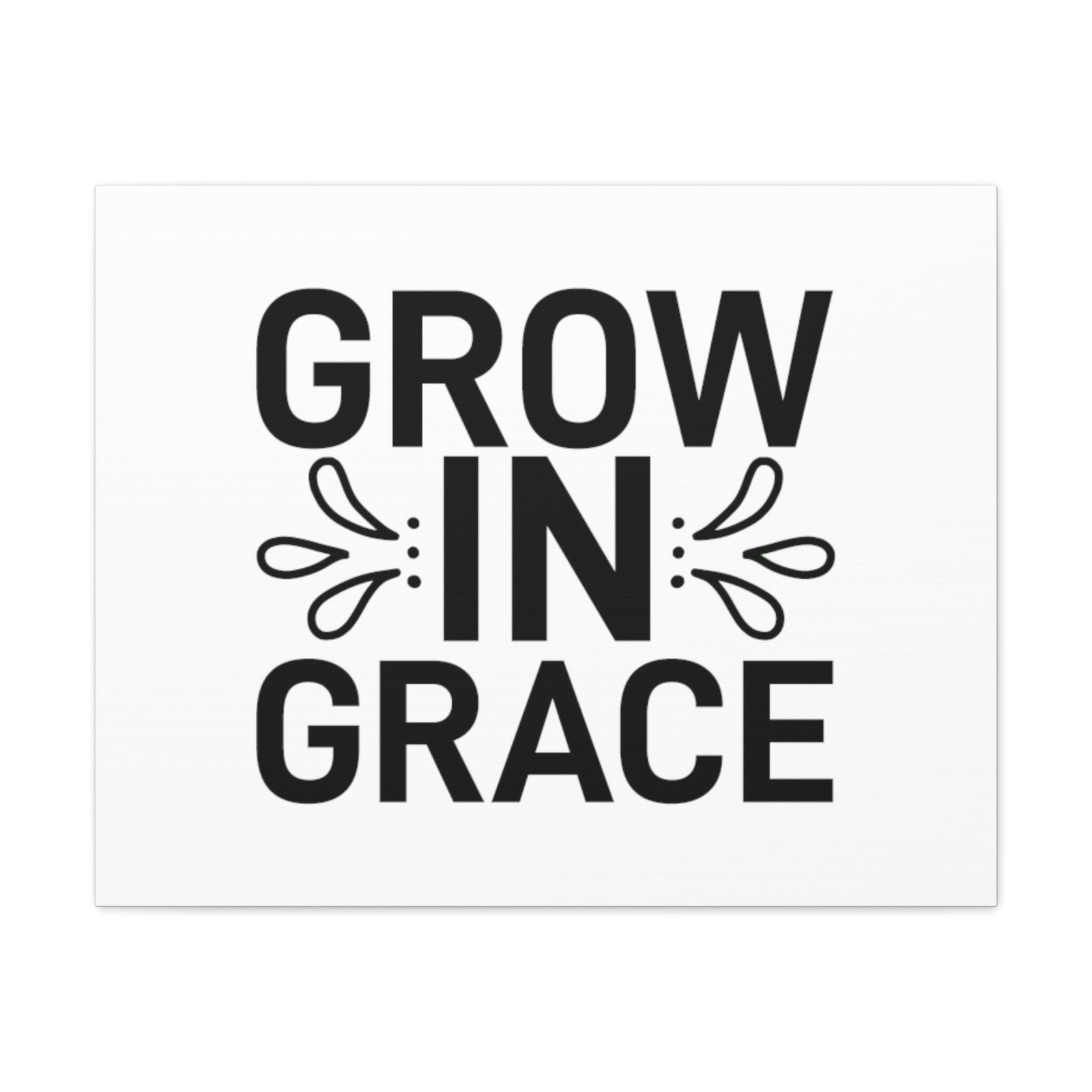 Scripture Walls Grow In Grace 2 Peter 3:18 White Splash Christian Wall Art Bible Verse Print Ready to Hang Unframed-Express Your Love Gifts