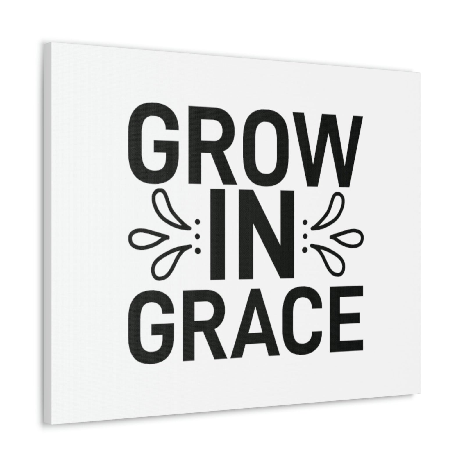 Scripture Walls Grow In Grace 2 Peter 3:18 White Splash Christian Wall Art Bible Verse Print Ready to Hang Unframed-Express Your Love Gifts