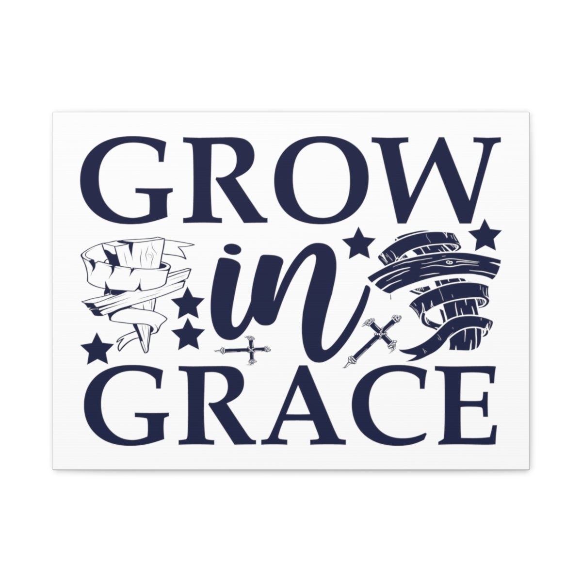 Scripture Walls Grown In Grace 2 Peter 3:18 Christian Wall Art Print Ready to Hang Unframed-Express Your Love Gifts