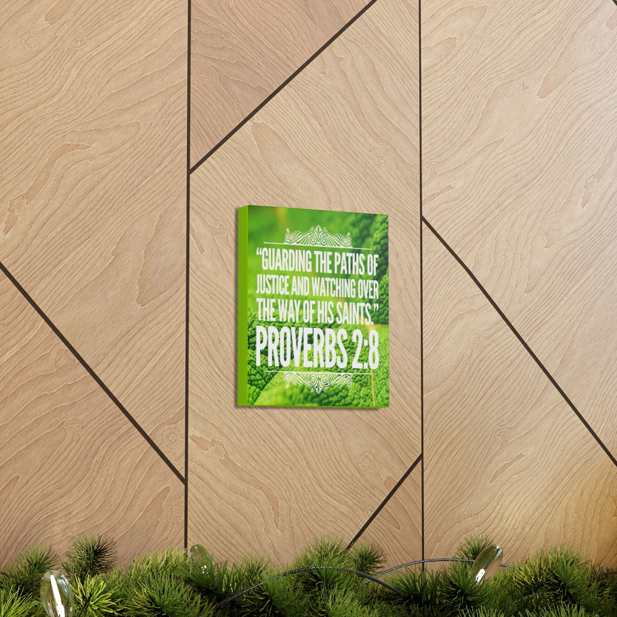 Scripture Walls Guarding The Paths Proverbs 2:8 Bible Verse Canvas Christian Wall Art Bible Verse Print Ready To Hang Unframed-Express Your Love Gifts