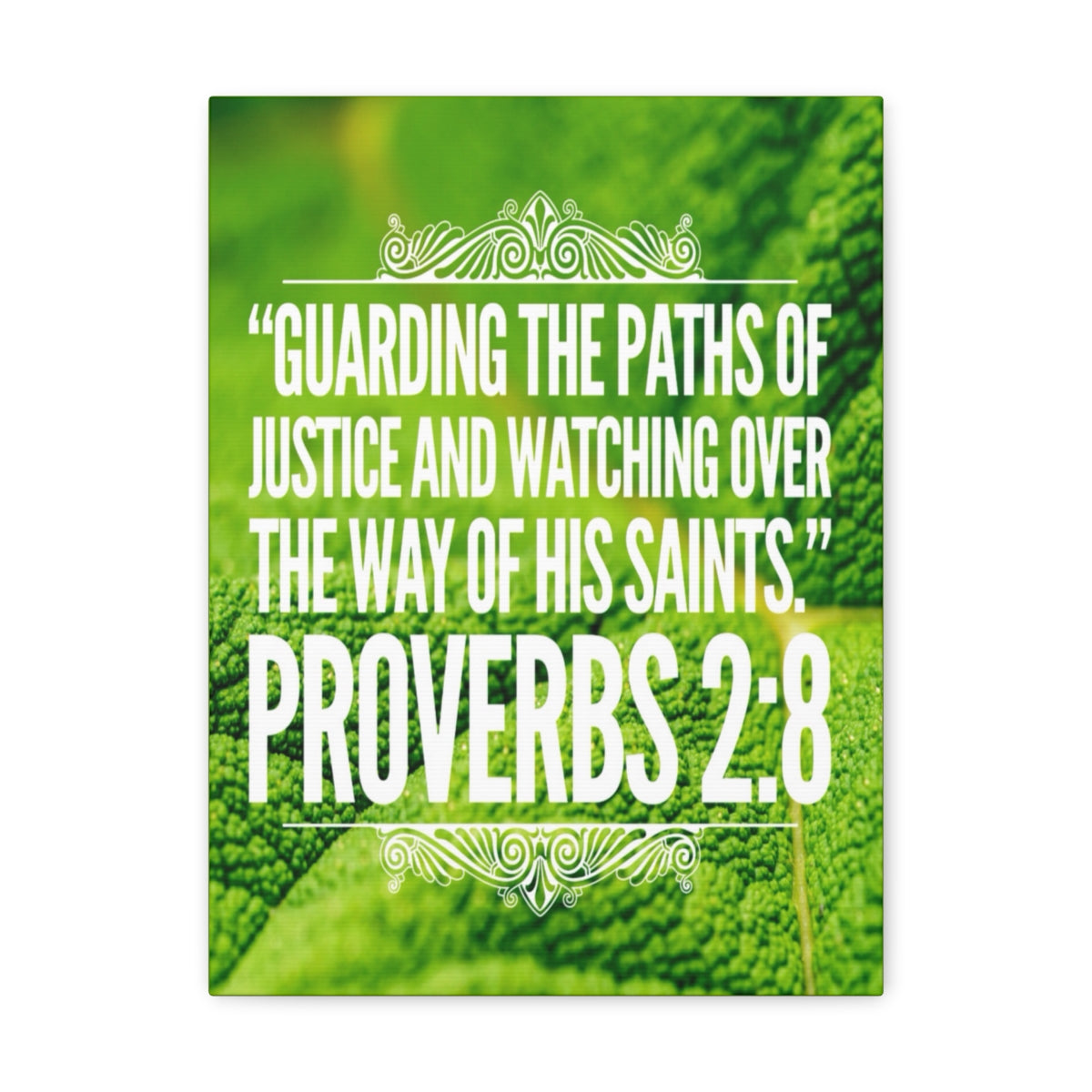Scripture Walls Guarding The Paths Proverbs 2:8 Bible Verse Canvas Christian Wall Art Bible Verse Print Ready To Hang Unframed-Express Your Love Gifts