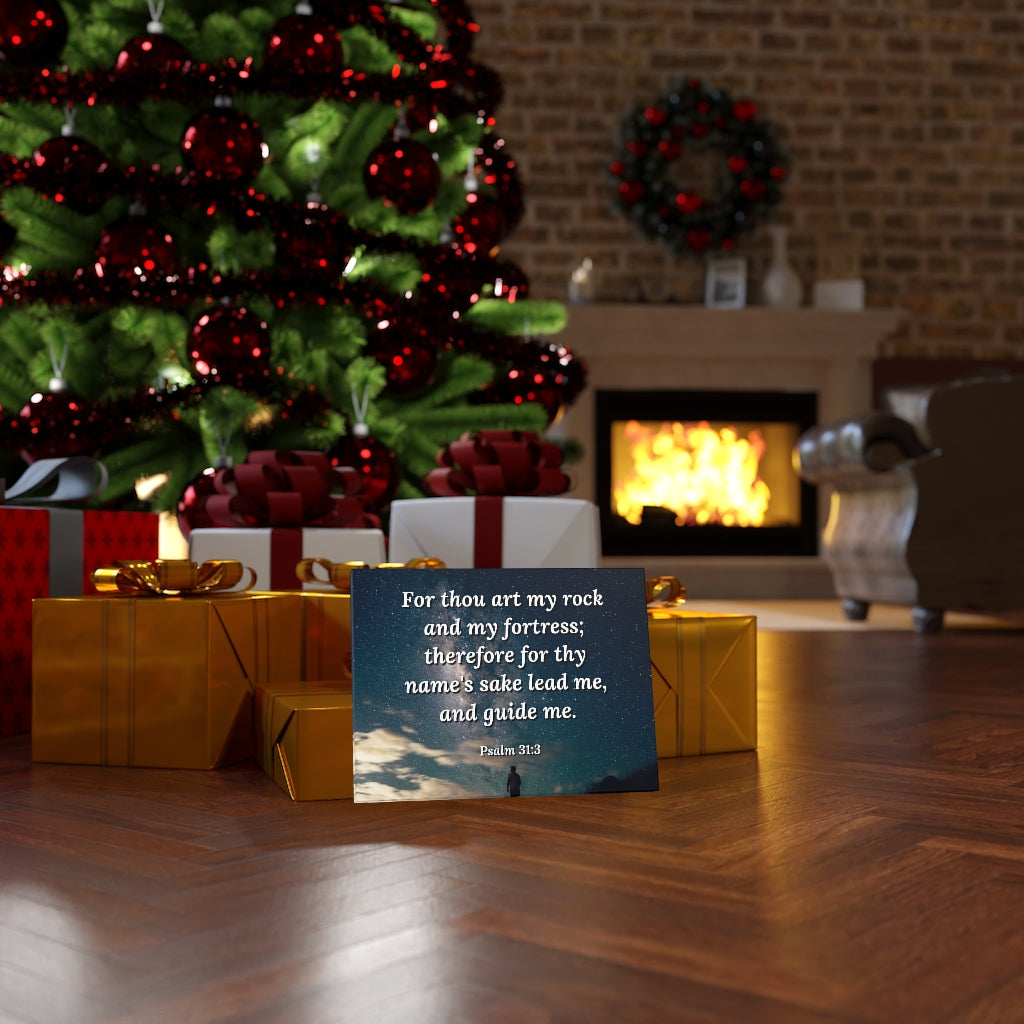 Scripture Walls Guide Me Psalms 31:3 Bible Verse Canvas Christian Wall Art Ready to Hang Unframed-Express Your Love Gifts