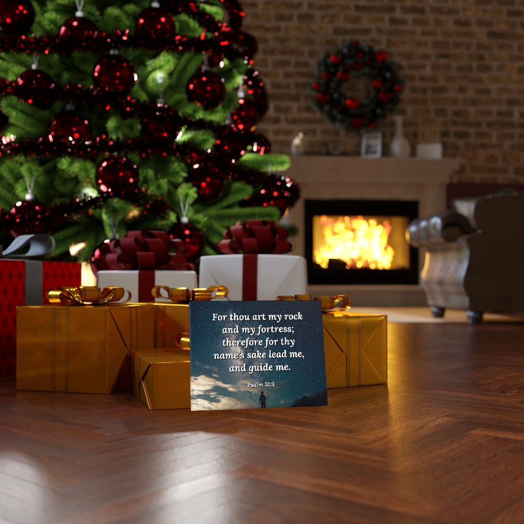 Scripture Walls Guide Me Psalms 31:3 Bible Verse Canvas Christian Wall Art Ready to Hang Unframed-Express Your Love Gifts