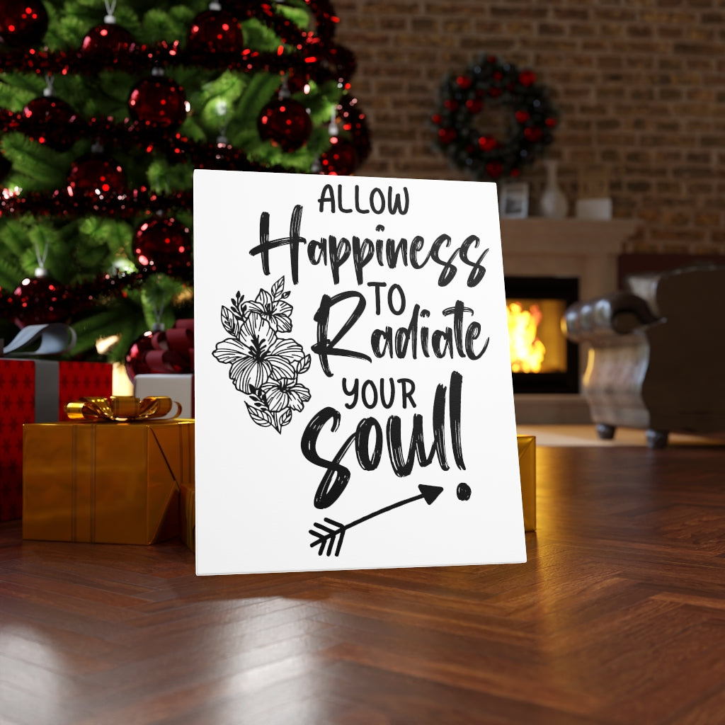 Scripture Walls Happiness To Radiate Bible Verse Canvas Christian Wall Art Ready to Hang Unframed-Express Your Love Gifts