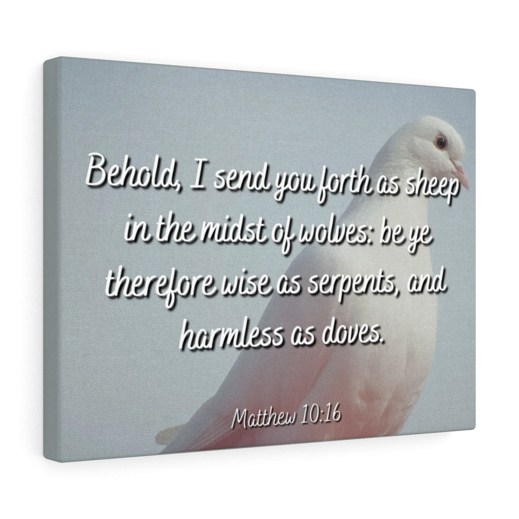 Scripture Walls Harmless As Doves Matthew 10:16 Bible Verse Canvas Christian Wall Art Ready to Hang Unframed-Express Your Love Gifts
