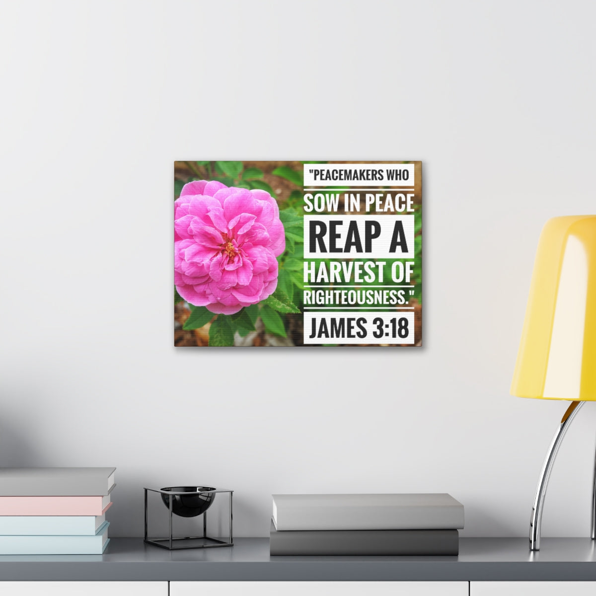 Scripture Walls Harvest Of Righteousness James 3:18 Bible Verse Canvas Christian Wall Art Bible Verse Print Ready To Hang Unframed-Express Your Love Gifts