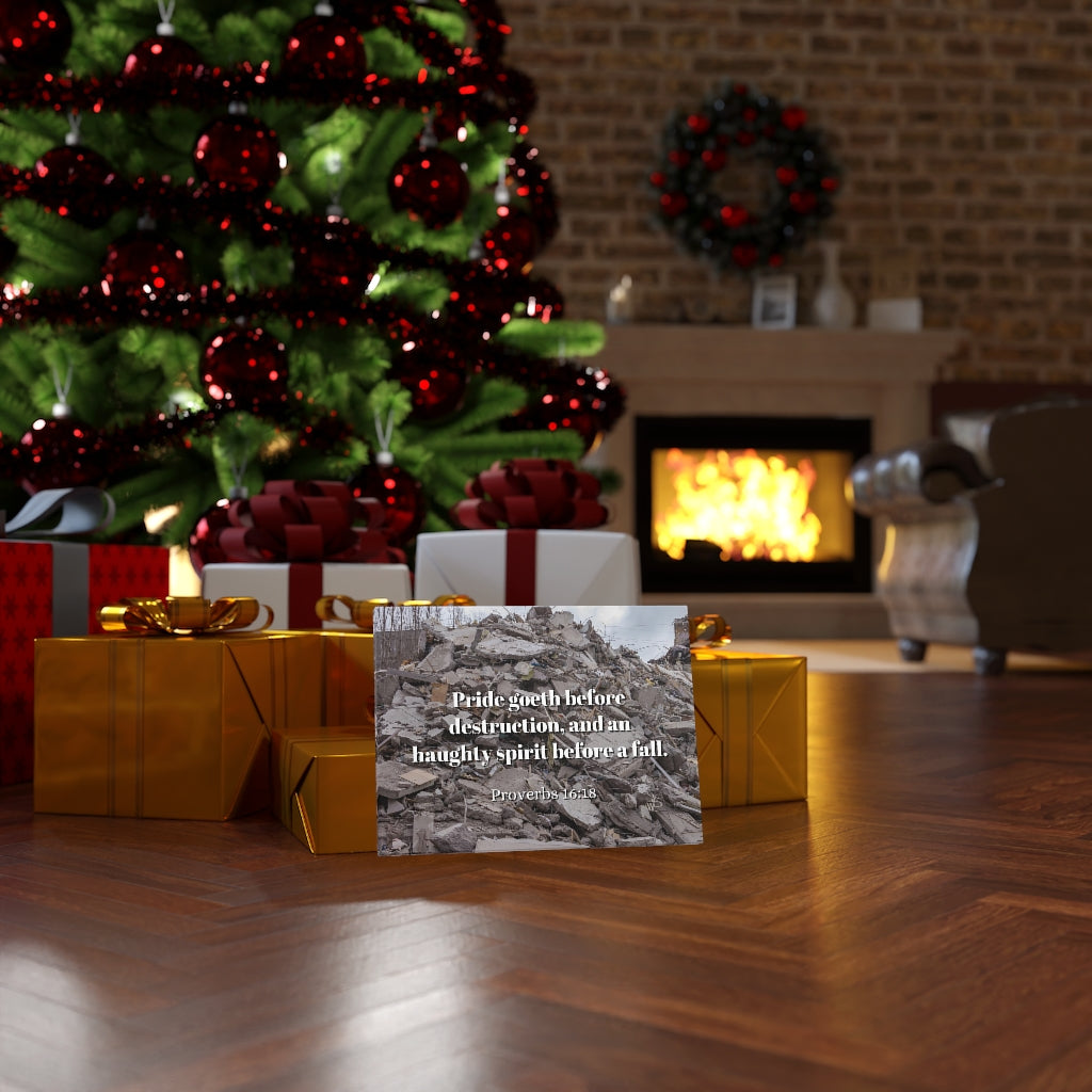 Scripture Walls Haughty Spirit Proverbs 16:18 Bible Verse Canvas Christian Wall Art Ready to Hang Unframed-Express Your Love Gifts