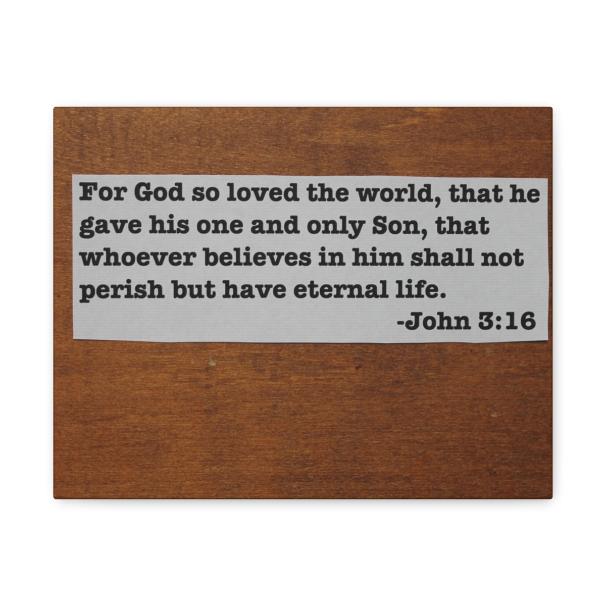 Scripture Walls Have Eternal Life John 3:16 Bible Verse Canvas Christian Wall Art Bible Verse Print Ready To Hang Unframed-Express Your Love Gifts