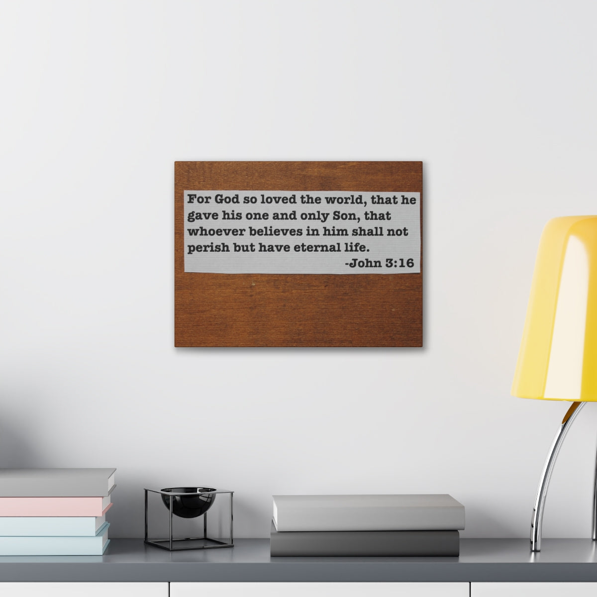 Scripture Walls Have Eternal Life John 3:16 Bible Verse Canvas Christian Wall Art Bible Verse Print Ready To Hang Unframed-Express Your Love Gifts