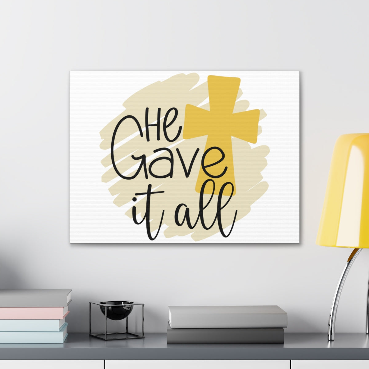 Scripture Walls He Gave It All John 3:16 Christian Wall Art Print Ready to Hang Unframed-Express Your Love Gifts
