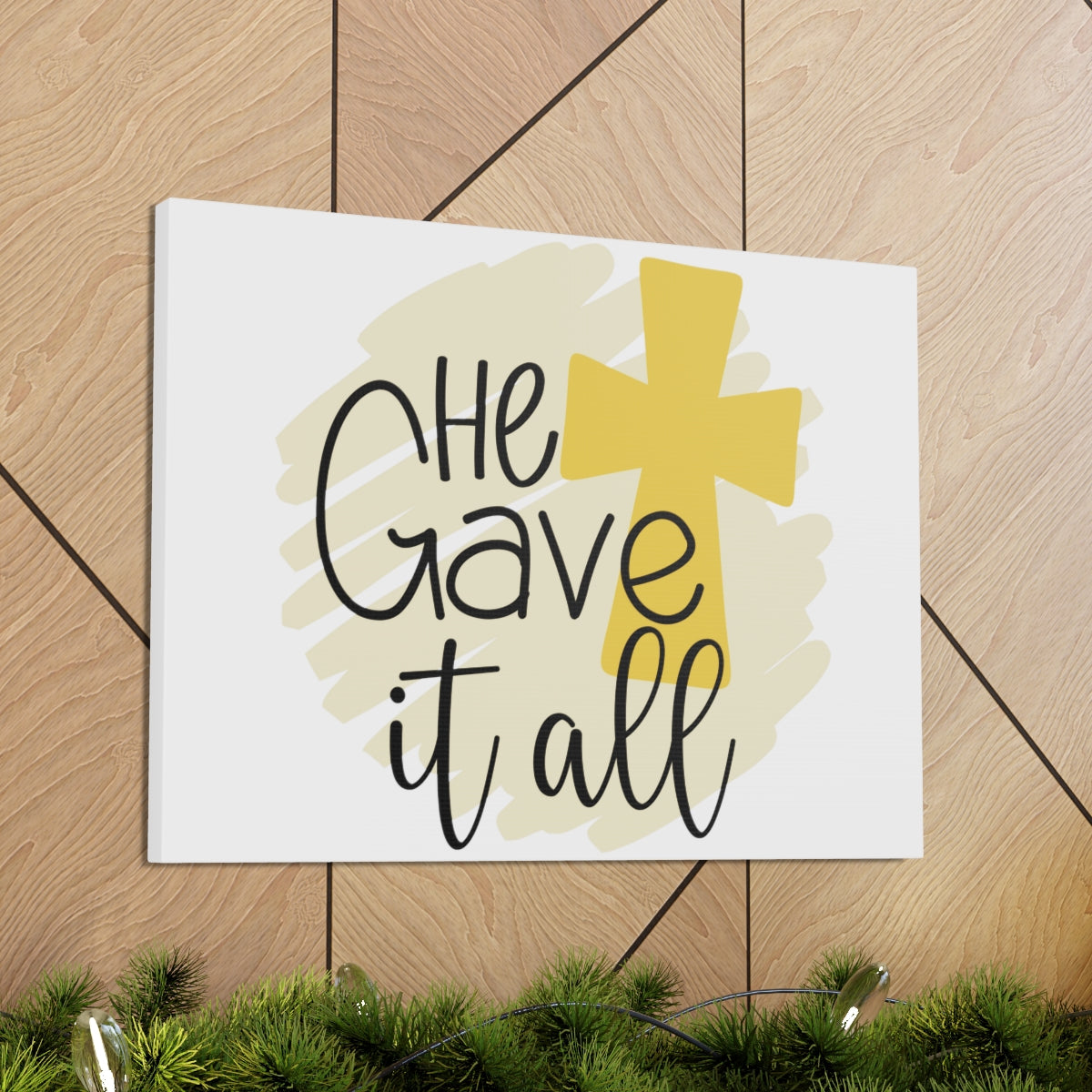 Scripture Walls He Gave It All John 3:16 Christian Wall Art Print Ready to Hang Unframed-Express Your Love Gifts