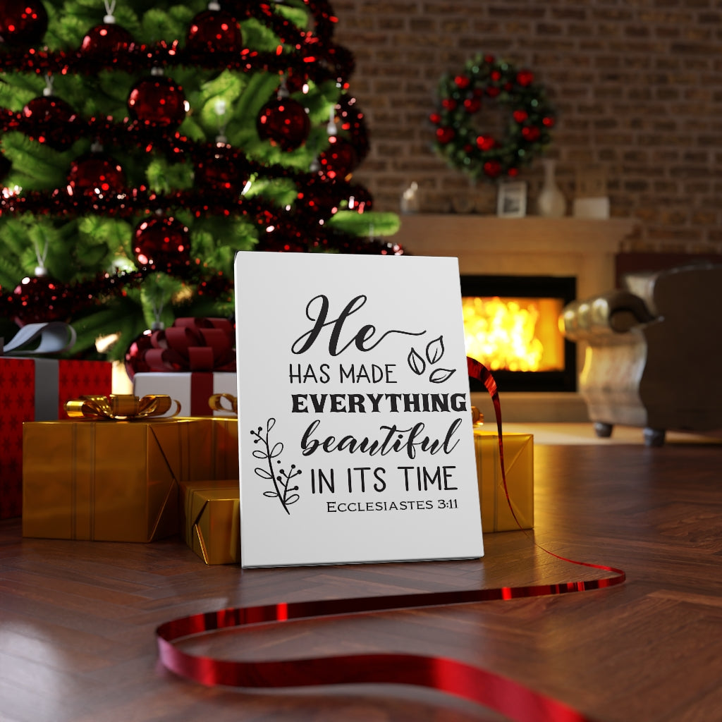 Scripture Walls He Has Made Ecclesiastes 3:11 Christian Wall Art Bible Verse Print Ready To Hang Unframed-Express Your Love Gifts